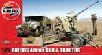 BOFORS 40 MM.GUN-TRACTOR, 1/76