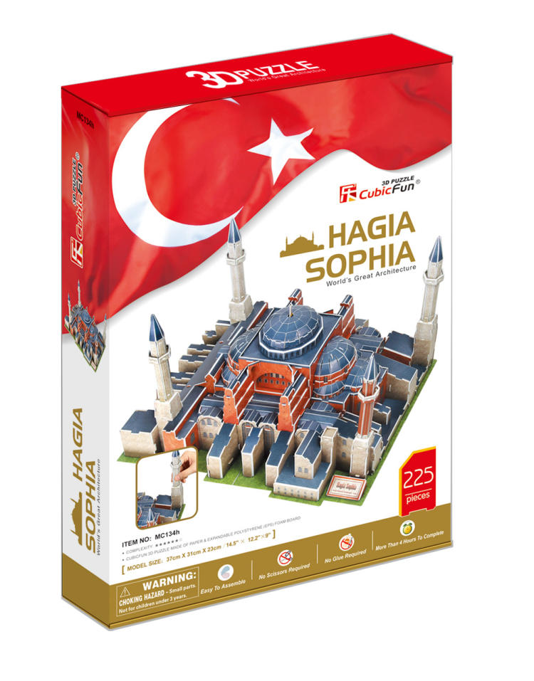 SANTA SOFIA, ESTAMBUL (TURQUIA) - PUZZLE 3D
