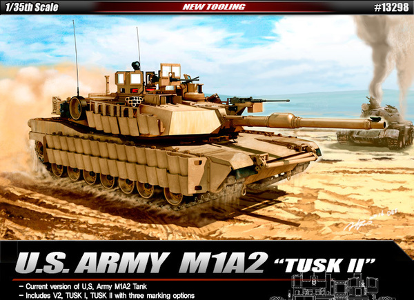 U.S. ARMY M1A2 TUSK II, 1/35