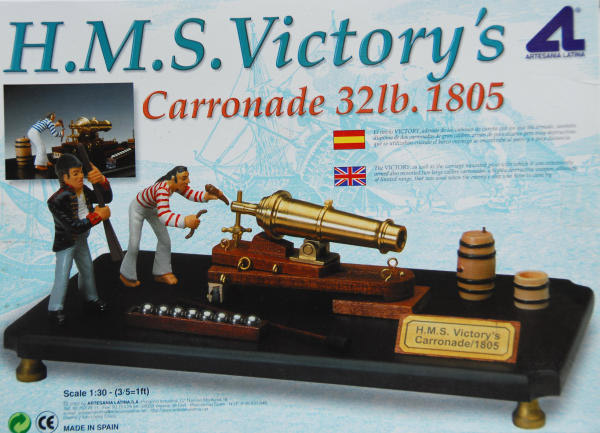 H.M.S. VICTORYS CARRONADE 32 lb. 1.805 1/30