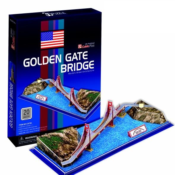PUENTE GOLDEN GATE (SAN FRANCISCO) - PUZZLE 3D