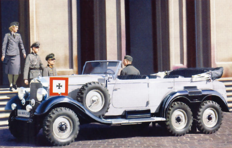 G4 1939, GERMAN CAR WITH PASSENGERS, 1/35