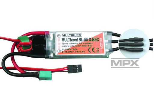 MULTICONT BL-55 S BEC, VARIADOR ELECTRONICO BRUSHLESS
