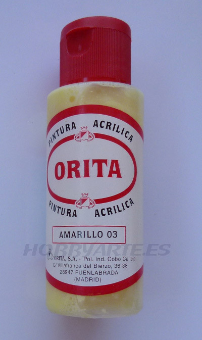 AMARILLO 03, PINTURA ACRILICA ORITA 60 ML