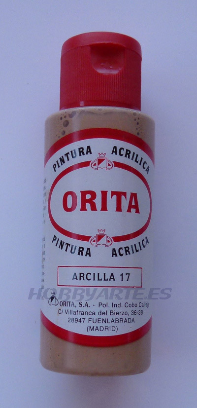 ARCILLA 17, PINTURA ACRILICA ORITA 60 ML