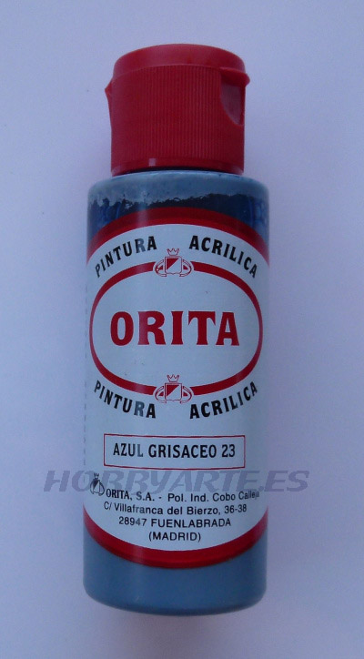 AZUL GRISACEO 23, PINTURA ACRILICA ORITA 60 ML
