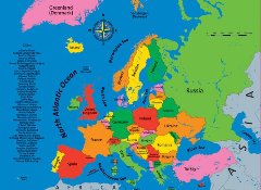 MAPA DE EUROPA (PIEZA XXL)