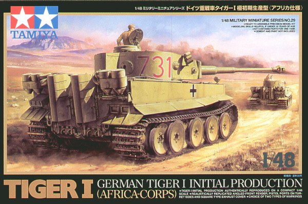 GERMAN TIGER I AFRICA CORPS 1/48 m.
